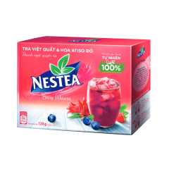 Trà Nestea việt quất & hoa atiso đỏ 10 gói x 12g chính hãng