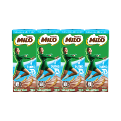 Lốc 4 hộp sữa Milo ít đường 180ml chính hãng | Siêu Thị GO!– Thực phẩm giá tốt