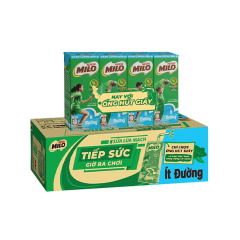 Thùng 12 lốc 4 sữa Milo ít đường 180ml chính hãng | Siêu Thị GO!– Thực phẩm giá tốt