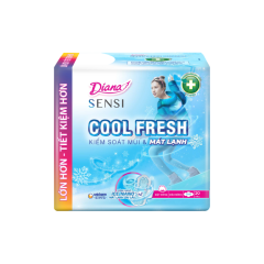 Băng vệ sinh Diana Sensi Cool Fresh siêu mỏng cánh 23cm 20 miếng chính hãng