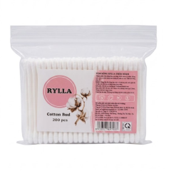 Tăm bông Rylla thân nhựa gói 200 cây chính hãng
