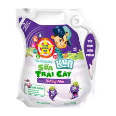 Sữa trái cây Kun vị nho túi 110ml chính hãng | Siêu Thị GO!– Thực phẩm giá tốt