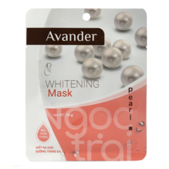 Mặt nạ giấy dưỡng trắng da tinh chất Ngọc trai Avander 25g chính hãng