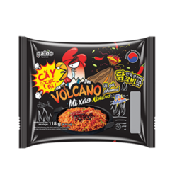 Lốc 4 mì xào Koreno Volcano gà phô mai 118g chính hãng