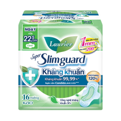 Băng vệ sinh Laurier super slimguard 22.5cm 16 miếng chính hãng