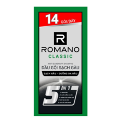Dầu gội sạch gàu Romano classic 5g chính hãng