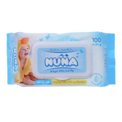 Khăn ướt em bé Nuna không mùi 100 miếng chính hãng