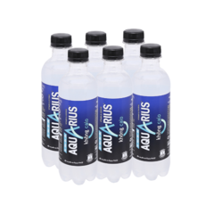 Lô 6 nước uống thể thao Aquarius không calo chai 390ml chính hãng