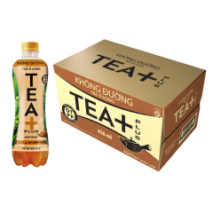 Thùng 24 trà Olong Tea Plus không đường chai 450ml chính hãng