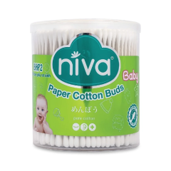 Tăm bông trẻ em Niva BHP2 hũ 400 que chính hãng