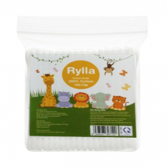 Tăm bông Rylla Baby túi nhựa 100 cây chính hãng