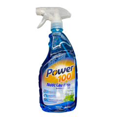 Nước lau kính Power100 bạc hà 500ml chính hãng