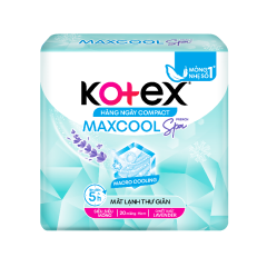 Băng vệ sinh Kotex hằng ngày Cool siêu mỏng 20M chính hãng