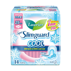 Băng vệ sinh Laurier super slimguard cool 25cm 14 miếng chính hãng