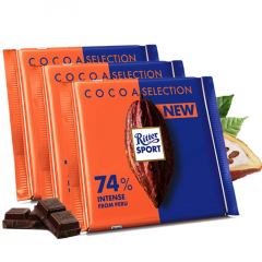Sôcôla Den 74% Cacao Ritter Sport 100g chính hãng