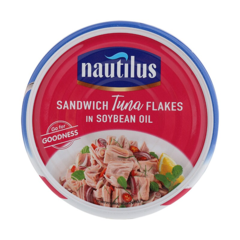 Cá ngừ xắt lát ngâm dầu Nautilus 170g chính hãng