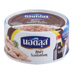 Cá ngừ sốt nước tương Nhật Nautilus 165g chính hãng