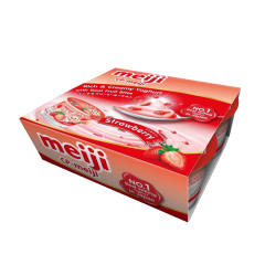 Lốc 4 sữa chua Meiji dâu tây 90g chính hãng | Siêu Thị GO!– Thực phẩm giá tốt