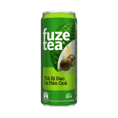 Trà bí đao la hán quả Fuzetea lon 320ml chính hãng