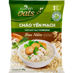 Cháo yến mạch Xuân An rau nấm 40g chính hãng