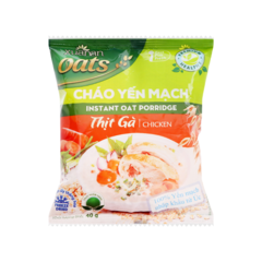 Cháo yến mạch Xuân An gà và đông trùng hạ thảo 40g chính hãng