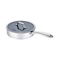 Chảo Inox chống dính vung kính Kangaroo KG01F128 -28cm chính hãng