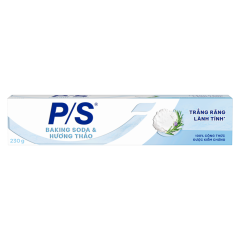 Kem đánh răng P/S trắng răng baking soda hương thảo 230g chính hãng