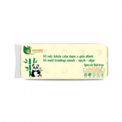 Giấy vệ sinh không lõi Wood Bamboo 3 lớp 10 cuộn chính hãng