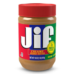Bơ đậu phộng mịn JIF 454g chính hãng