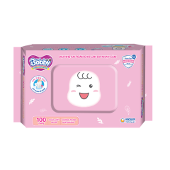 Khăn ướt trẻ em Bobby hương thơm nhẹ 100 miếng chính hãng