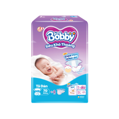 Tã dán Bobby siêu mỏng size XS 70 miếng chính hãng