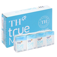 Thùng 12 lốc sữa TH true Milk nguyên chất 110ml x 4 chính hãng | Siêu Thị GO!– Thực phẩm giá tốt