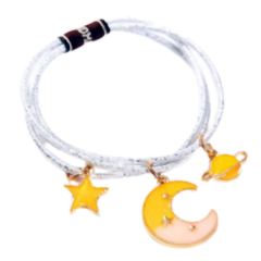 Cột tóc Kawaii nhung đính hạt chính hãng