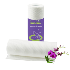Khăn lau đa năng siêu thấm 45 tờ Kinkit chính hãng