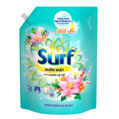 Nước giặt Surf hương hoa trà và linh lan túi 3.3kg chính hãng