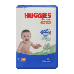 Tã quần Huggies skin care size L 36 miếng chính hãng