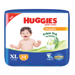 Tã quần Huggies Skin Care XL32 chính hãng