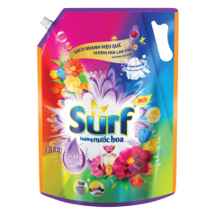 Nước Giặt Surf Sạch Thơm Hương Nước Hoa Túi 3.1Kg chính hãng