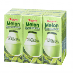 Lô 6 Sữa Binggrae dưa lưới hộp 200ml chính hãng | Siêu Thị GO!– Thực phẩm giá tốt