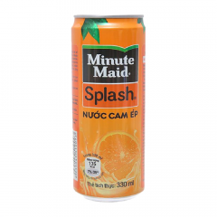 Nước ép cam Minute Maid Splash lon 320ml chính hãng