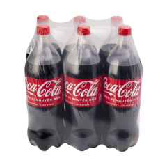 Lô 6 nước ngọt Coca-Cola ít đường chai 1.5 lít chính hãng
