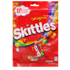 Kẹo Skittles Original hương trái cây gói 150g chính hãng