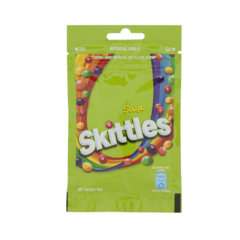 Kẹo trái cây Skittles vị chua 40g chính hãng