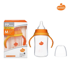 Bình sữa PP Wesser 260ml cổ rộng chính hãng