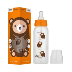 Bình sữa PP Agi size M (cho bé 4-6 tháng) 250ml chính hãng