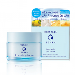Mặt nạ ngủ Cấp ẩm Senka Deep Moist Gel Cream 50g chính hãng