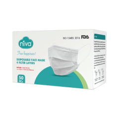 Khẩu trang 4 lớp Niva 50 cái chính hãng
