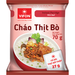 Cháo Vifon thịt bò 70g chính hãng | Siêu Thị GO!– Thực phẩm giá tốt