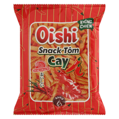 Snack Oishi tôm cay 68g chính hãng