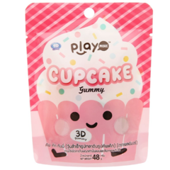 Kẹo dẻo Playmore hinh bánh cupcake 48g chính hãng